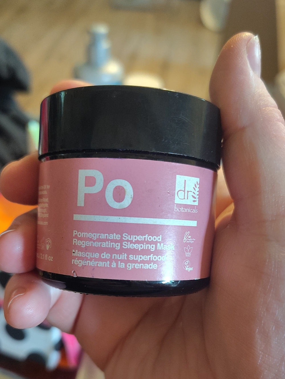 dr botanicals Pomegranate Superfood Regenerating Sleeping Mask - Pink